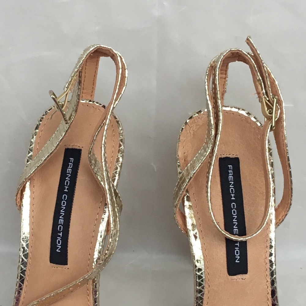 French Connection Golden Slippers Size 7 View 6